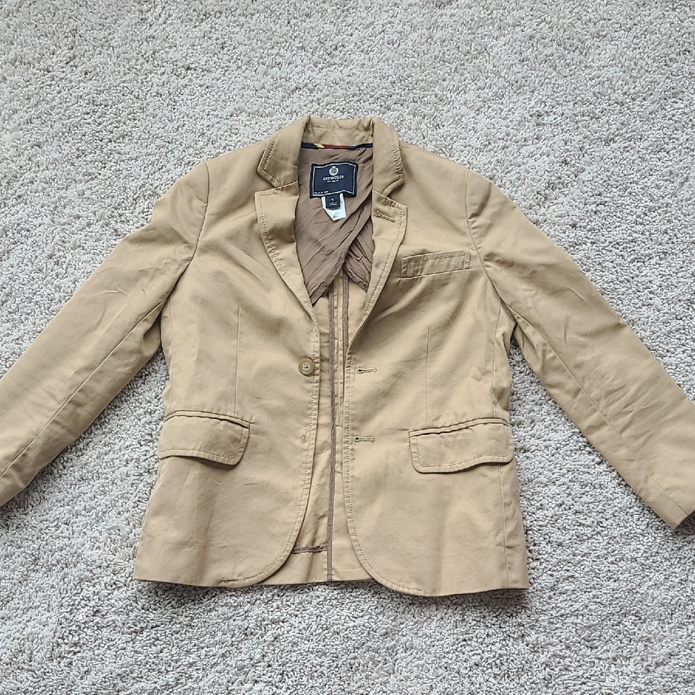 Crewcuts Tan Blazer with Notched Lapels